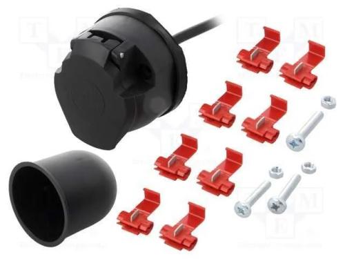 Conector: Automotive, Tomada, para Painel, Pin: 7, Contatos: Lat&atilde;o
