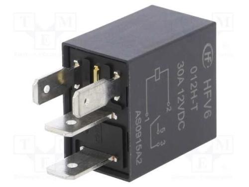 Rel&eacute; Electromagn&eacute;tico; Spst-No; 12vcc; 30a; 90?; .