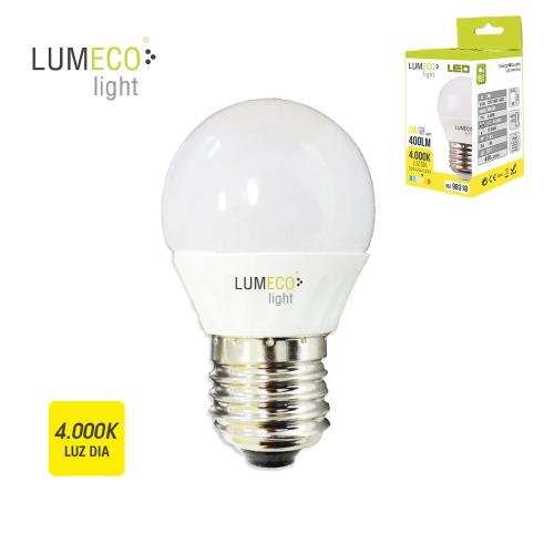 L&acirc;mpada Esf&eacute;rica LED E27 5w 400lm 4000k Luz Dia &Oslash;4,5x8cm Edm
