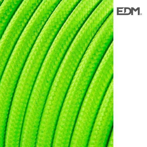 Cabo Cord&atilde;o Tubular 2x0,75mm Amarelo Fluorescente 5m