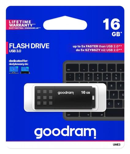 Goodram Ume3 Usb Flash Drive 16 Gb Usb Type-A 3.0 (3.1 Gen 1) Black