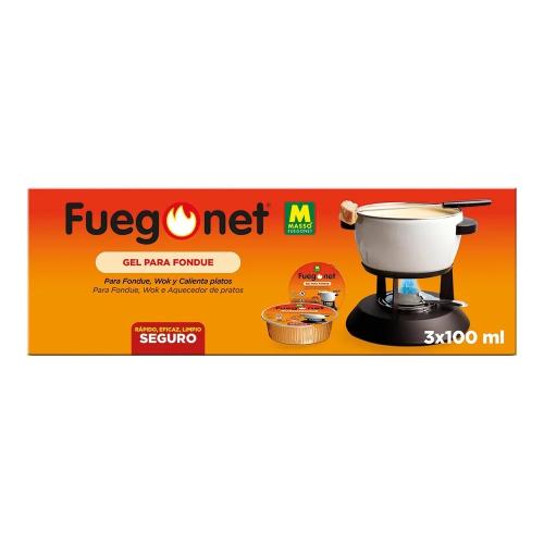 Gel para Fondue 3x100ml Fuegonet 231112 Mass&oacute;