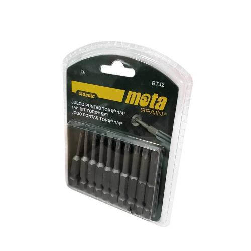 Jogo de Pontas Torx Tamper X 20 Mm - 10 Pe&ccedil;as Btj2