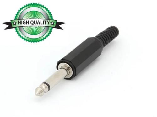 6.35mm Conector Jack Macho - Plastico - Mono