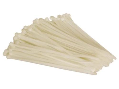 Abra&ccedil;adeiras em Nylon para Cabos - 4.6 X 200&nbsp;mm - Branco (100&nbsp;unids)