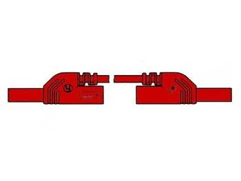 Contact Protected Measuring Lead 4mm 50cm / Red (Mlb-Sh/Ws 50/1)