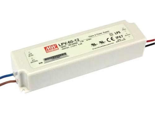 Fonte Alimenta&ccedil;&atilde;o Ip67 12vdc 60w 5a - Mw