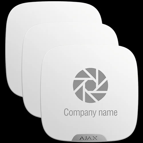 Pack 10 Cobertas Personaliz&aacute;veis para Sirene Exterior - Cor Branco - Apto para Uso Exterior - Sirene