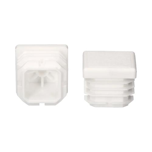 Topo Sistema Interior Quadrada com Aba 35x35mm Branco