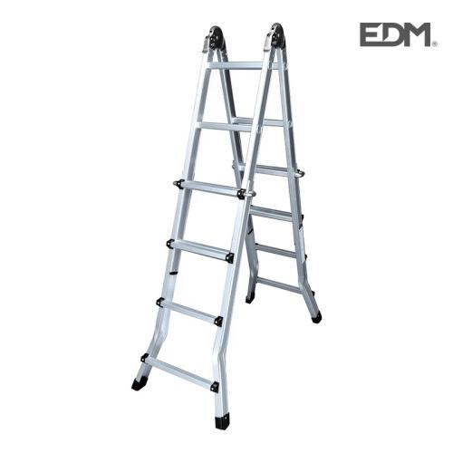Escada Telesc&oacute;pica Multifun&ccedil;&atilde;o 2X4 + 4 Passos En13