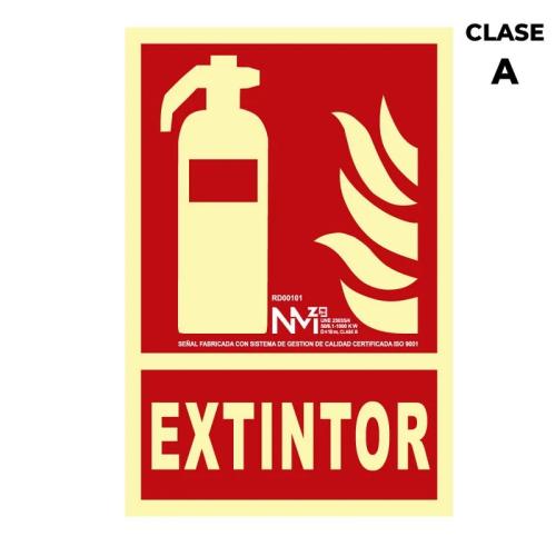 Sinal de Extin&ccedil;&atilde;o Extintor Classe a (Pcv 1mm) 2.