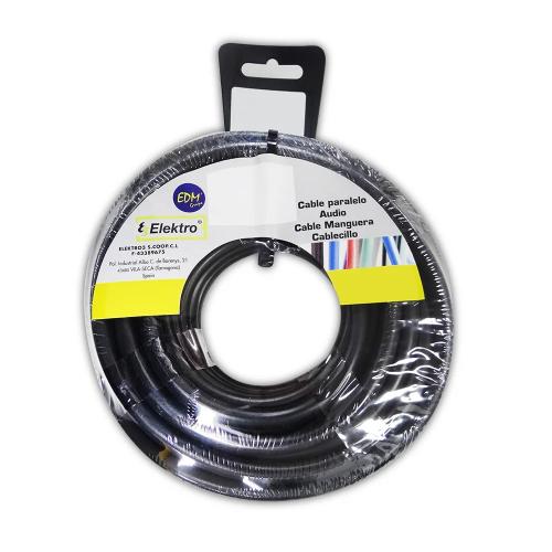Rolo de Cabo Acrilico 2x2,5mm 1000v Preto 25m