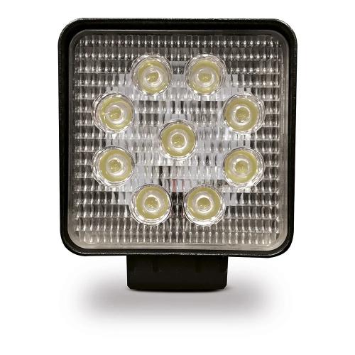 Foco De Trabalho Quadrado 9 Leds 2150 Lm