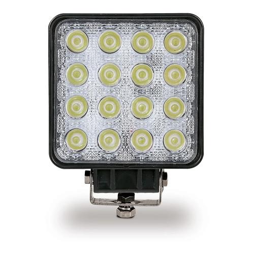 Foco De Trabalho Quadrado 16 Led 3500 Lm