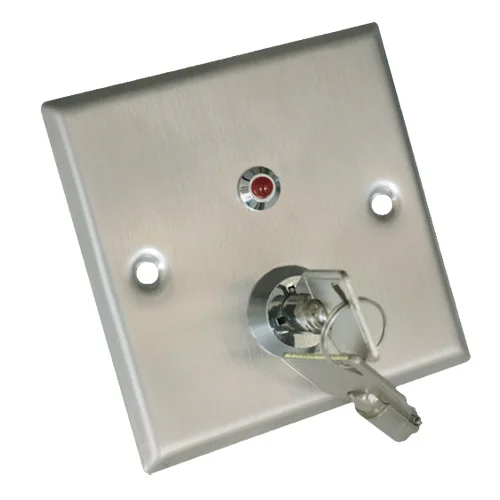 Pulsador com chave - NO/NC/COM/TAMP/LED - Testado.
