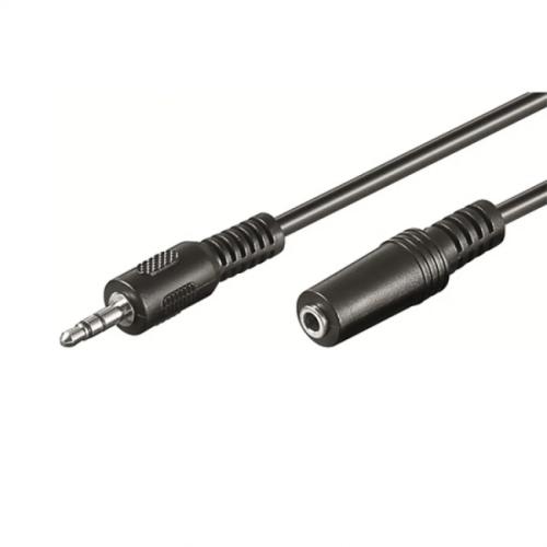 Cabo Extens&atilde;o de &Aacute;udio Ewent Ec1653 Jack 3.5mm Macho/F&ecirc;mea 10m Preto