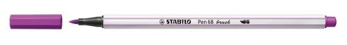 Stabilo Pen 68 Brush, M&eacute;dio, Roxo, Ponta do Marca.