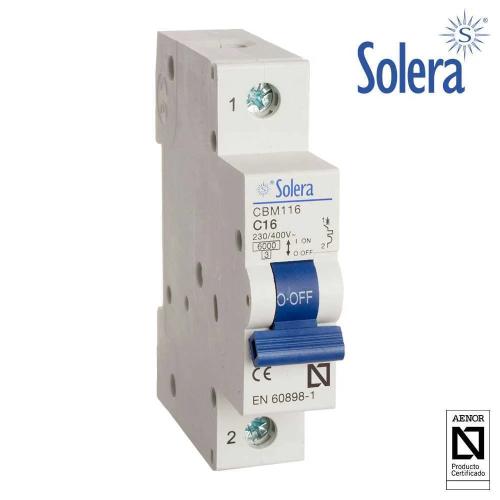 Disjuntor Magnetot&eacute;rmico Solera 1 Polo 25a C 6ka Resid/Terci&aacute;rio (Retractilado) Cbm125