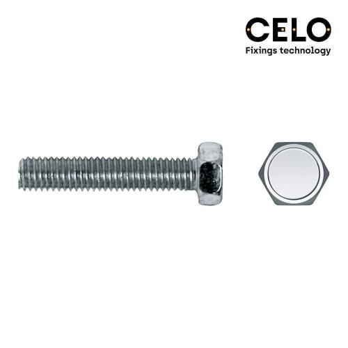 Caixa 250 Unid. Parafuso Metrico Hexagonal Din/Ref 933 &Oslash;6x10mm Zincado Celo