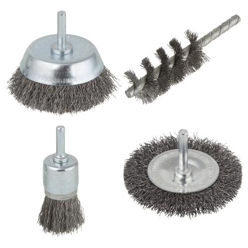 Jogo de Escovas, Vastago Redondo &Oslash;6mm 2133000 Wolfcraft