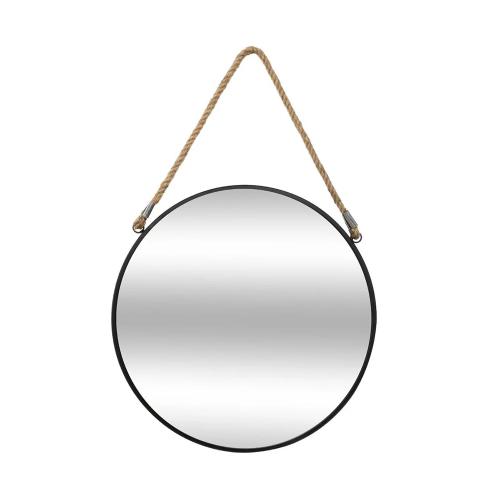 Espelho Redondo de Metal com Corda Diam.55cm