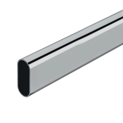Var&atilde;o Arm&aacute;rio Oval Cromado 100cm Stor Planet