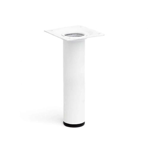 P&eacute; Cil&iacute;ndrico de A&ccedil;o. Cor Branco. Mod. 401g. Medidas &Oslash;3x15cm 2-401g.150.01 Rei