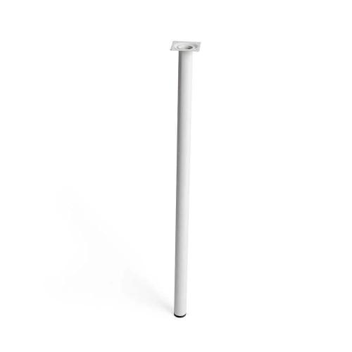 P&eacute; Cil&iacute;ndrico de A&ccedil;o. Cor Branco. Mod. 401g. Medidas &Oslash;3x70cm 2-401g.700.01 Rei