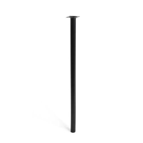 P&eacute; Cil&iacute;ndrico de A&ccedil;o. Cor Preto Mod. 401g. Medidas &Oslash;3x70cm. 2-401g.700.03 Rei