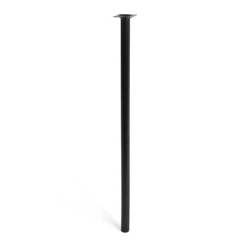 P&eacute; Cil&iacute;ndrico de A&ccedil;o. Cor Preto Mod. 401g. Medidas &Oslash;3x80cm. 2-401g.800.03 Rei
