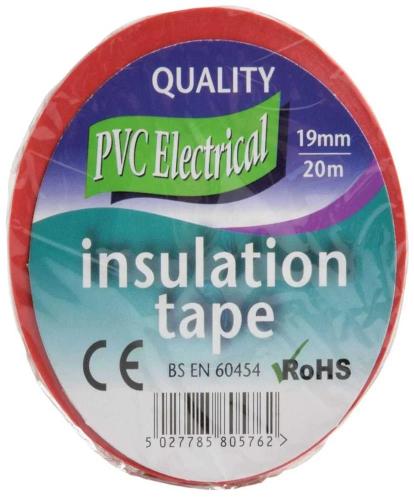 Fita Isoladora Pvc20r Vermelho 20m