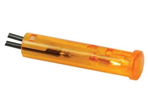 Round 7mm Panel Control Lamp 6v Amber
