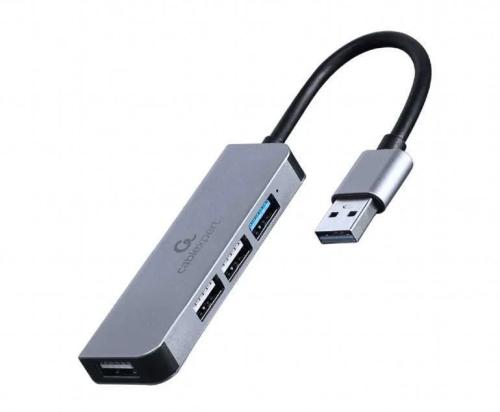 Hub Usb Gembird 4-Port (1 X Usb 3.1 + 3 X Usb 2.0) Prateado
