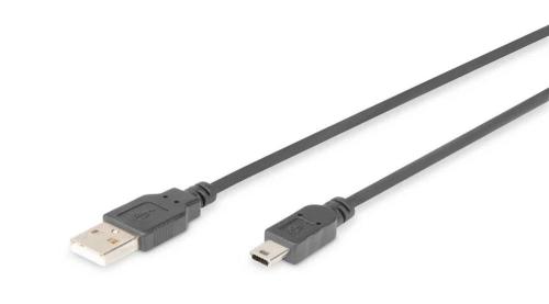 Digitus Usb 2.0 Anschlusskabel, 3m, Schwarz