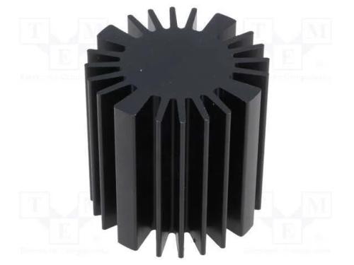 Dissipador de Cal, Led, : 50mm, H: 50mm, Preta
