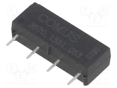 Rel&eacute;: de palheta, SPST-NO, Ubobina : 5VDC, 500mA,.