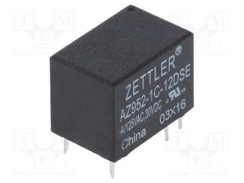 Rel&eacute;: Eletromagn&eacute;tico, Spdt, Ubobina : 12vdc, 1a, 1a/125vac, Pcb