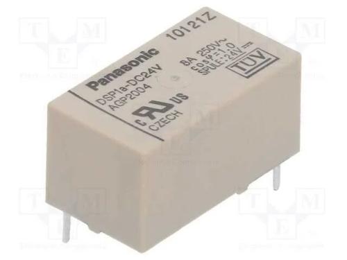 Rel&eacute;: Eletromagn&eacute;tico, Spst-No, Ubobina : 24vdc, 8a/250vac, 1,92ko