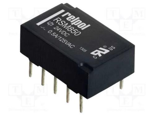 Rel&eacute;: Eletromagn&eacute;tico, Dpdt, Ubobina : 24vdc, 2a, 0,5a/125vac, Tht