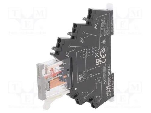 Rel&eacute;: de interface, SPDT, Ubobina: 110VAC, 6A, 6A.