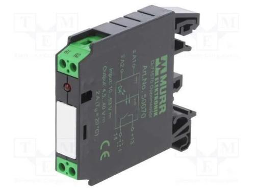 Rel&eacute;: semicondutores, Ucoma: 10&divide;53VDC, 2A, trans&iacute;.
