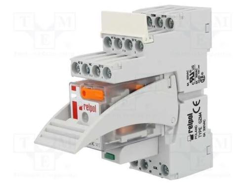 Rel&eacute;: de interface, 4PDT, Ubobina: 230VAC, 6A, 6A.