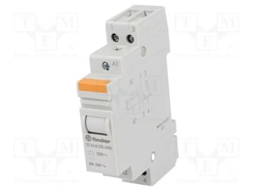 Rel&eacute;: de Instala&ccedil;&atilde;o, Monoest&aacute;vel, Nc X2, Ubobina: 230vac, 20a, Ip20