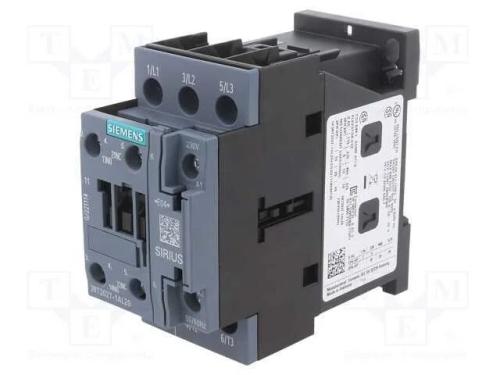 Contator: 3 polos, NO x3, Contatos auxiliares: NO.