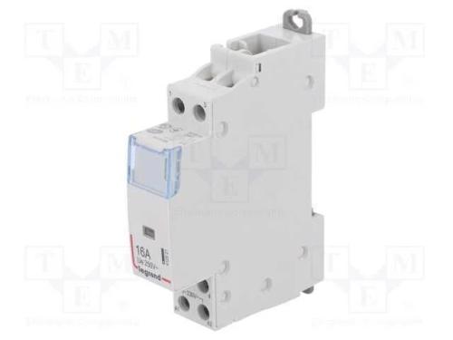 Contator: 2-de polo de instala&ccedil;&atilde;o, NC + NO, 230VA.