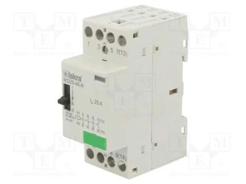 Contator: 4-de polo de instala&ccedil;&atilde;o, 25A, 24VAC, 24.
