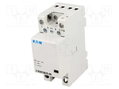 Contator: 4-de polo de instala&ccedil;&atilde;o, 25A, 230VAC, N.