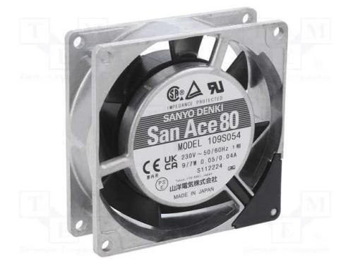 Ventilador: AC, transversal, 80x80x25mm, 37,8m3/h.