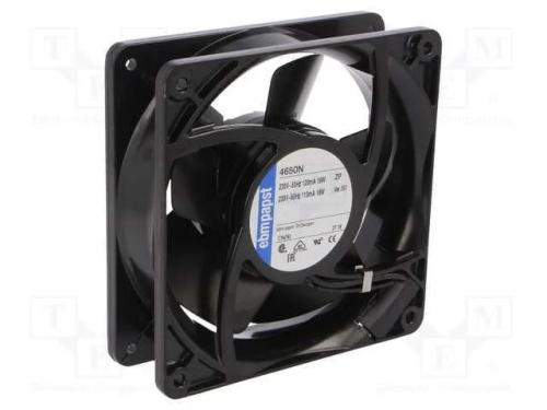Ventilador: AC, transversal, 230VAC, 119x119x38mm.