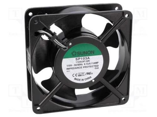 Ventilador: Ac, Transversal, 115vac, 120x120x38mm, 122m3/H, 37dba